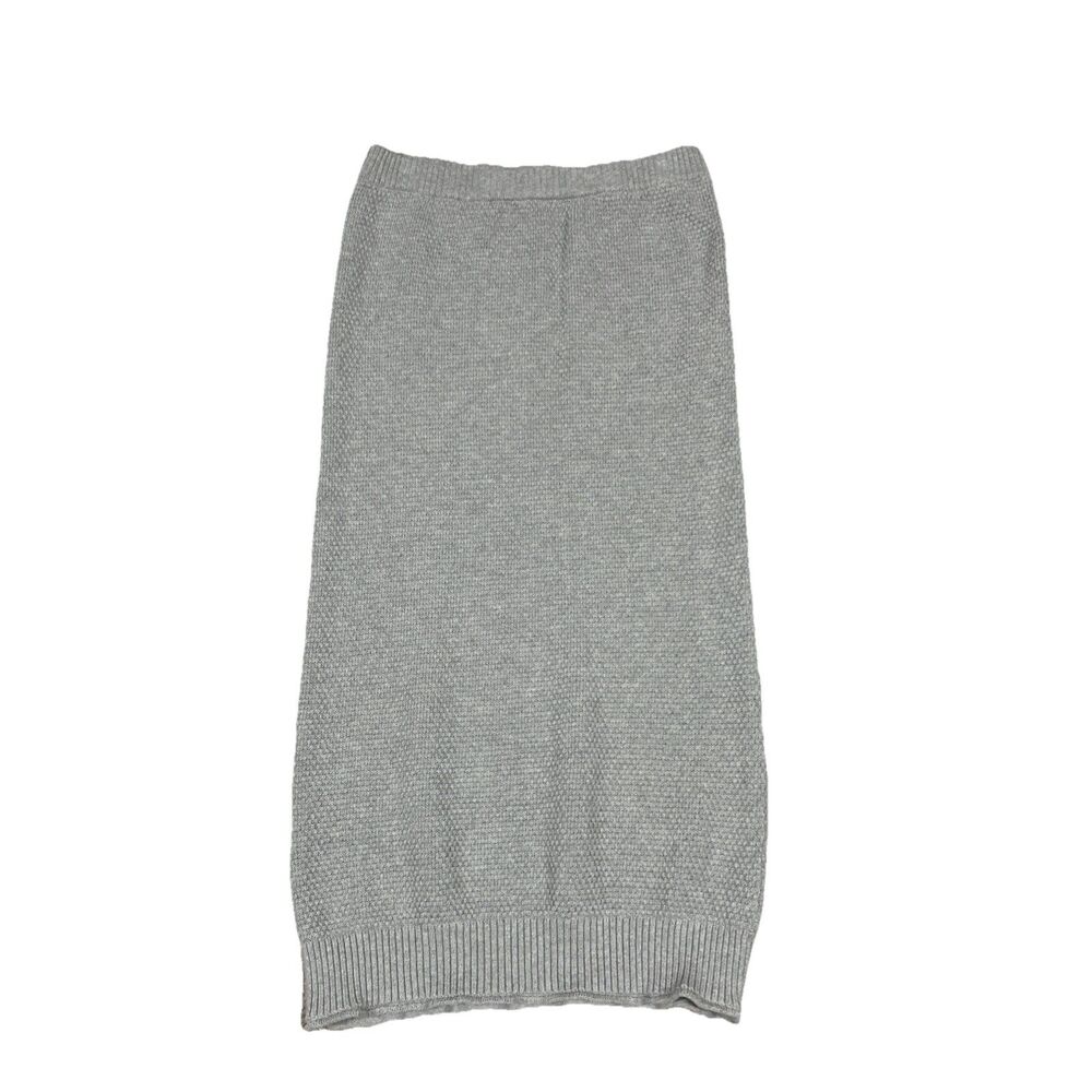 Free People Beach Maxi Skirt Womens Medium Gray Comfort Cozy Stretch Long Cotton